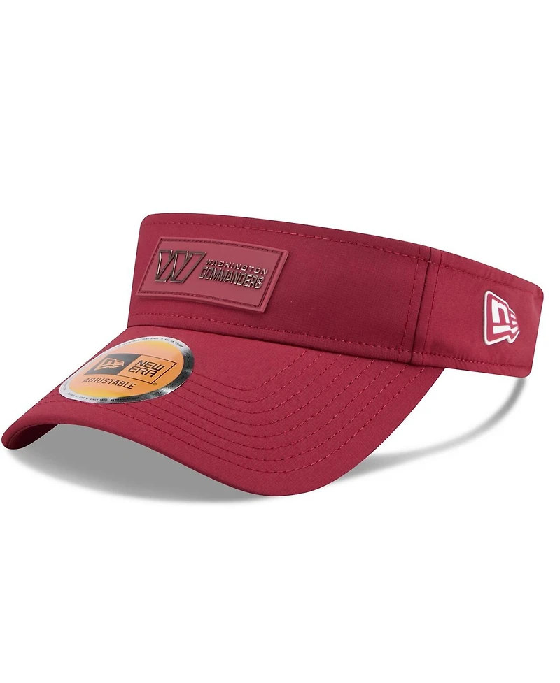 New Era Men's Burgundy Washington Commanders 2025 Sideline Visor Hat