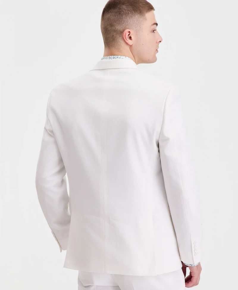 Bar Iii Men's Slim-Fit Linen-Blend Suit Separates Jacket, Macy's Exclusive