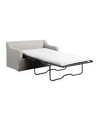 Serta 53.5" Polyester Hampstead Convertible Twin Sleeper Loveseat