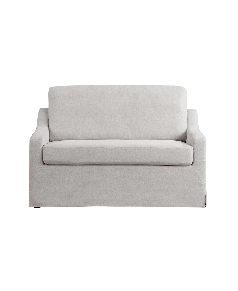 Serta 53.5" Polyester Hampstead Convertible Twin Sleeper Loveseat