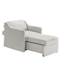 Serta 35" Polyester Harley Convertible Single Sleeper Chair