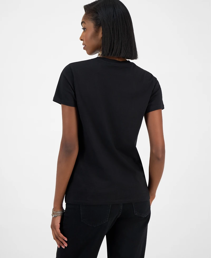 Guess Women's Tiger Face Easy Short Sleeves T-Shirt