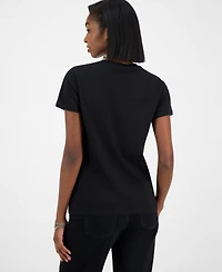 Guess Women's Tiger Face Easy Short Sleeves T-Shirt