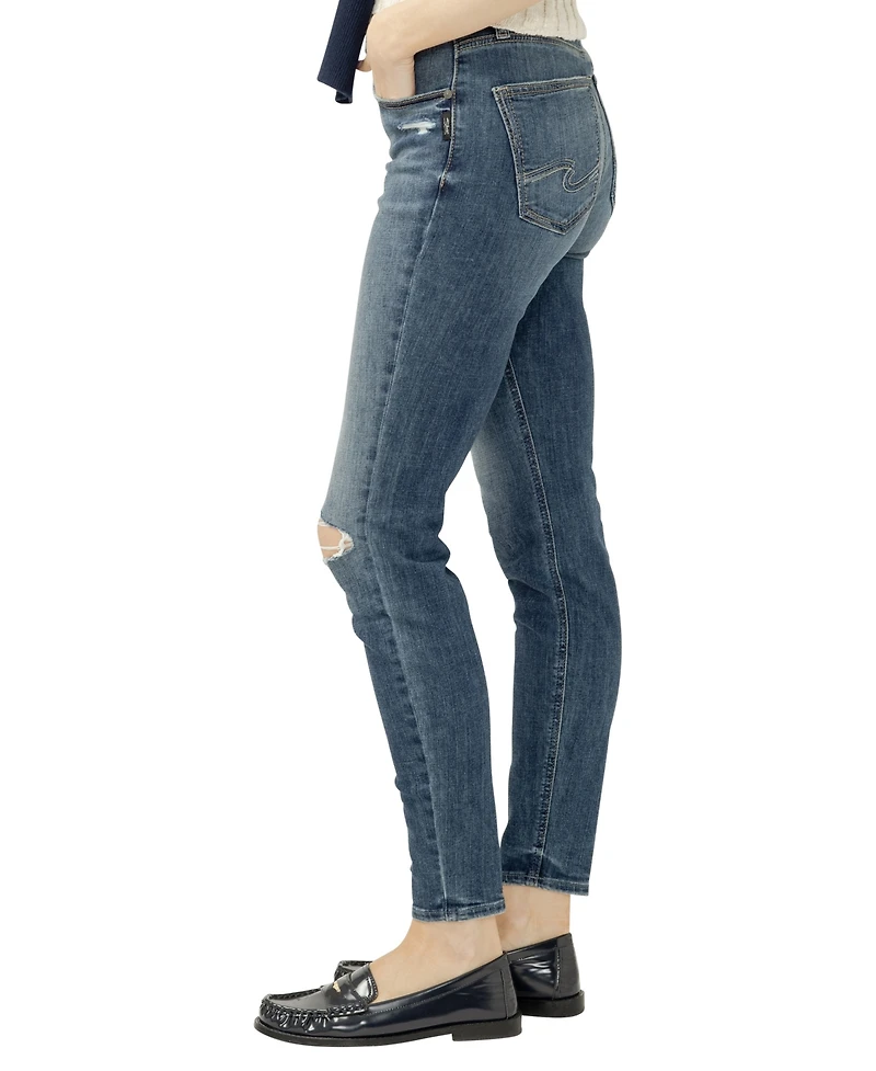 Silver Jeans Co. Women's Avery High Rise Curvy Fit Skinny Leg