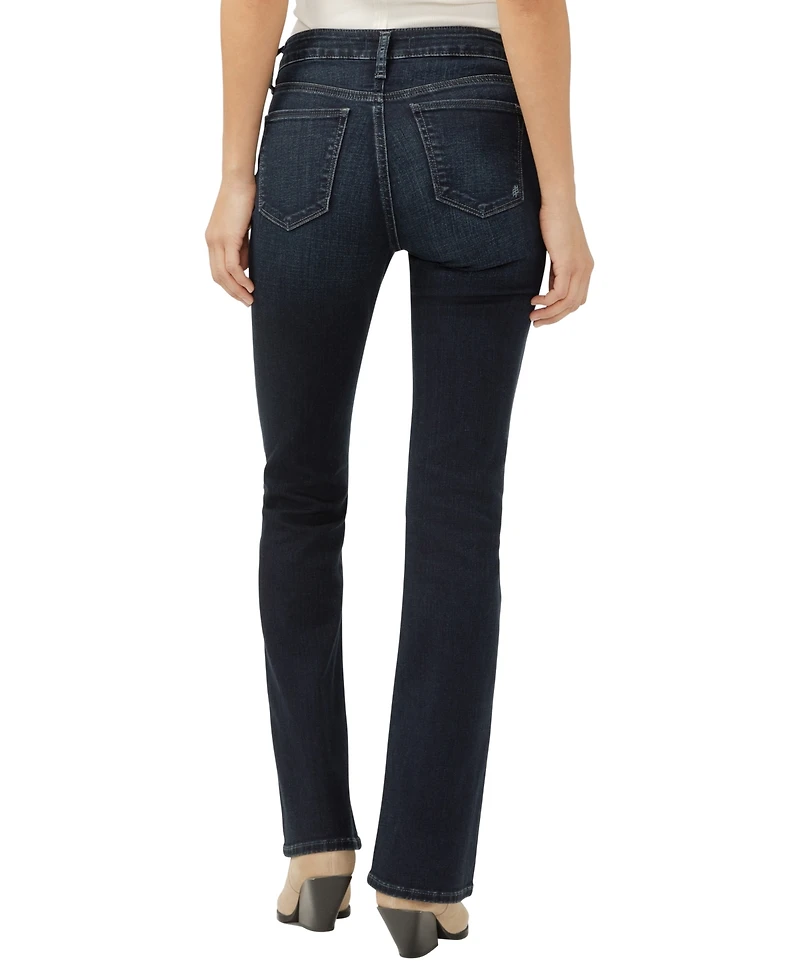Silver Jeans Co. Women's Suki Mid Rise Curvy Fit Bootcut Jeans