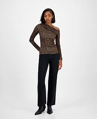 Guess Women's Anita Printed Asymmetric Top