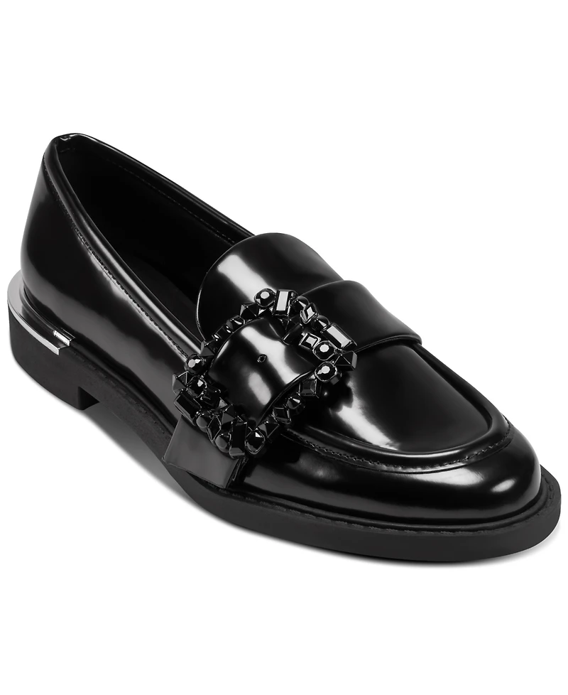 Dkny Women's Ravish Buckled Round Toe Loafers