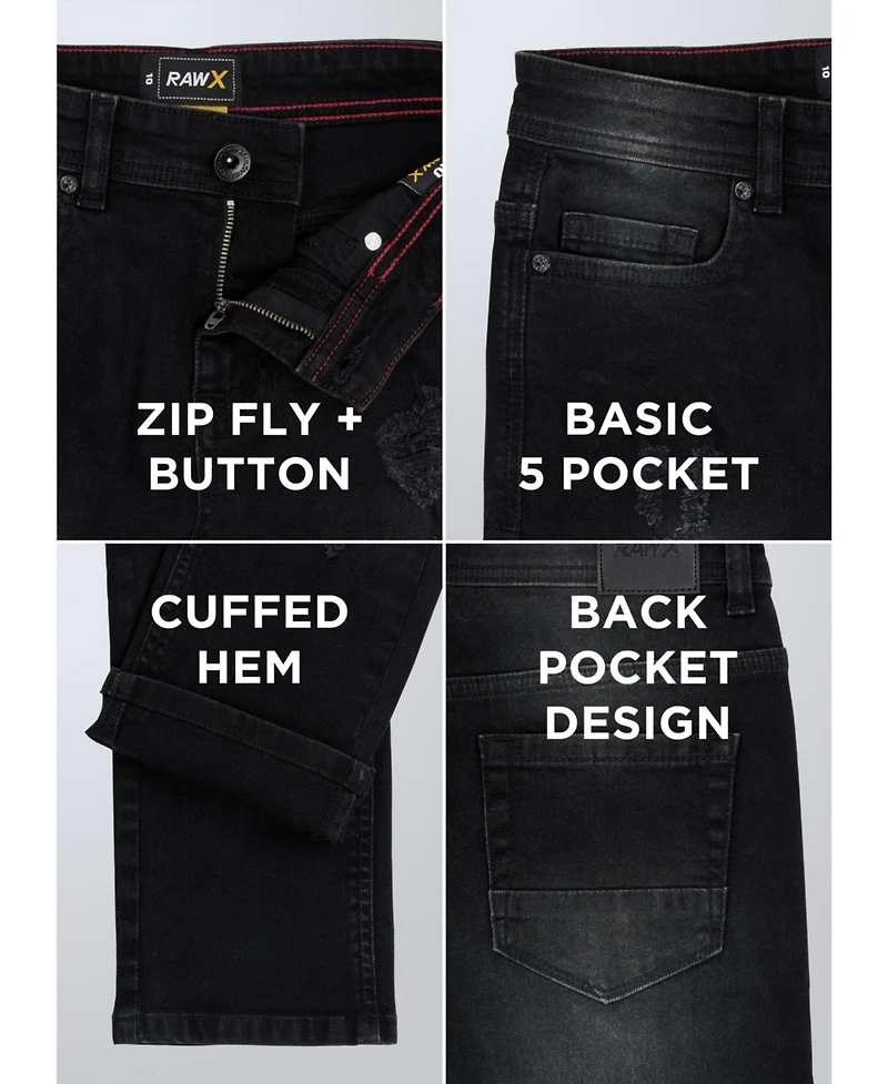 Raw X Boy's RawX Heavy Distressed Jeans