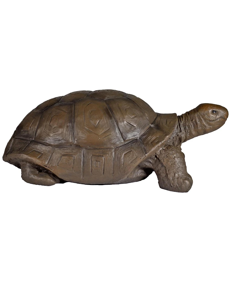 Indoor/Outdoor Glass Fiber Reinforced Concrete Talia the Tortoise Patio Garden Yard Entryway Decorative Statue - 29"