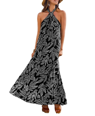 Cupshe Women's Soaring High Tropical Maxi Beach Dress
