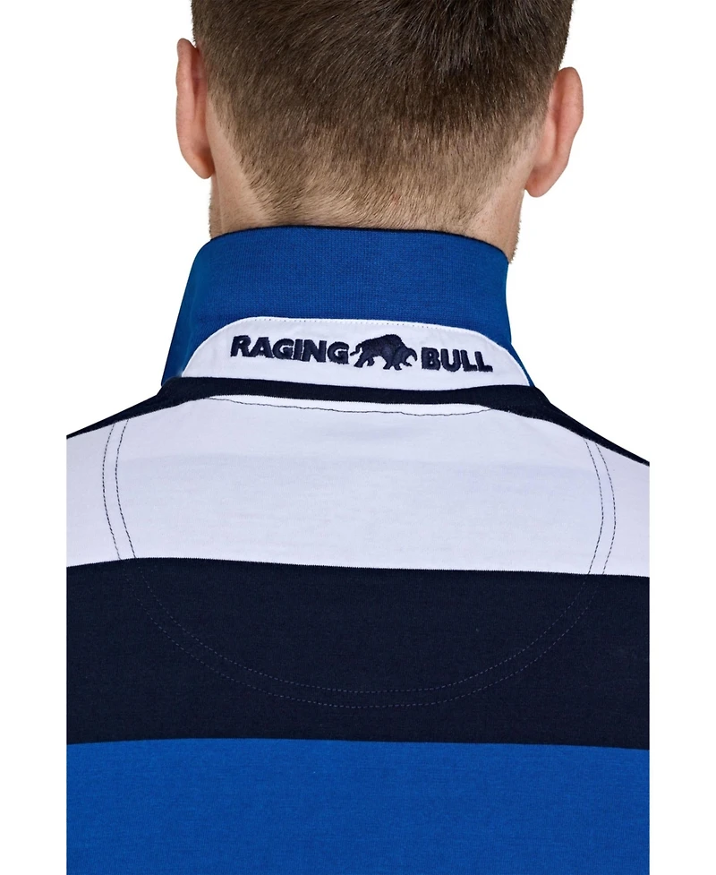 Raging Bull Men's Jersey Contrast Panel Polo