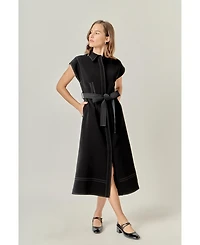 English Factory Women's Fall Printed Midi Dress