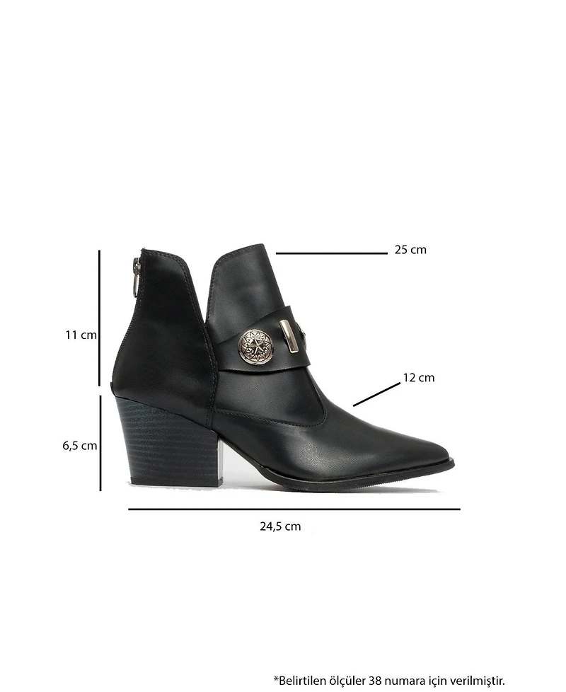 Prologue Shoes Kenda Buckle Block Heel Boot