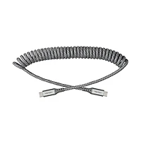 Ventev Helix Usb C to Usb C High Speed Travel 3 Foot Cable-Gray