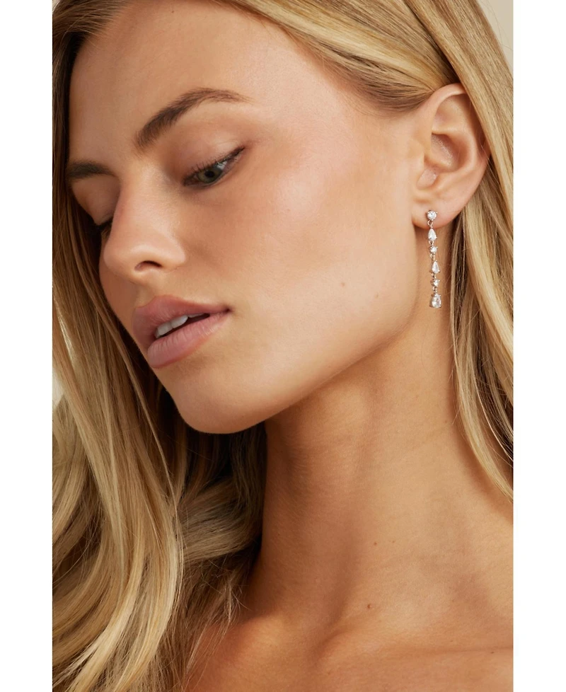 Untamed Petals Taurus Crystal Drop Earrings