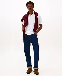 Tommy Hilfiger Men's Pique Placket Interest Regular Fit Polo Shirt