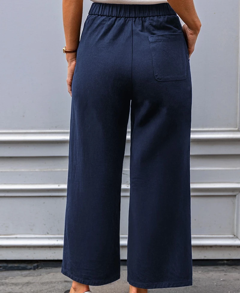 Cupshe Women's Seafarer Blue Pants