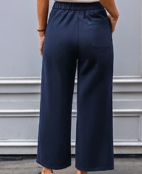 Cupshe Women's Seafarer Blue Pants