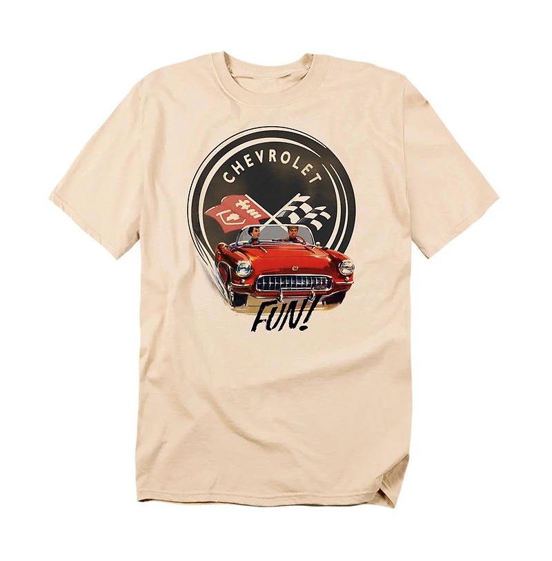 Logovision Men's Chevrolet Vette Fun T-Shirt