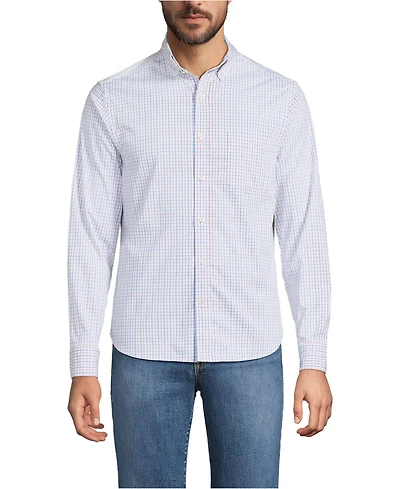 Lands' End Men's Long Sleeve Travel Kit Shirt