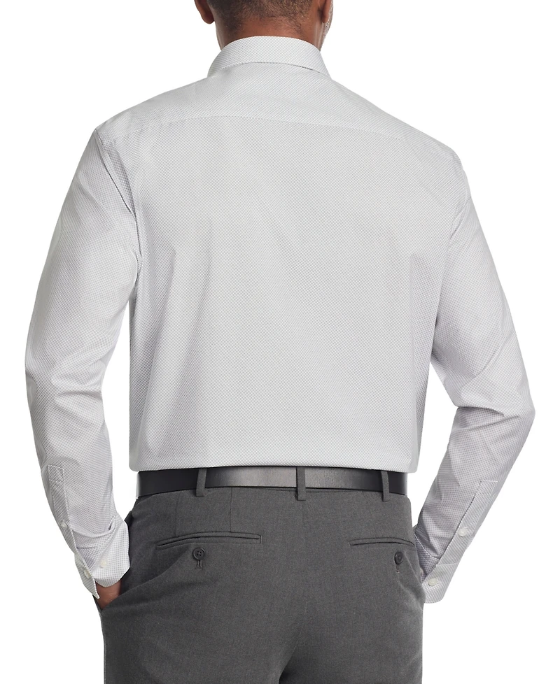 Calvin Klein Men's Refined Cotton Stretch Regular Fit Dress Shirt