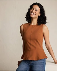 Lands' End Women's Sleeveless Starfish Peplum Top