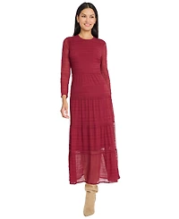Midi Dress With Keyhole Back and Tier