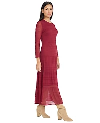Midi Dress With Keyhole Back and Tier