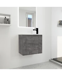 Casainc 22 Inch Floating Vanity with Sink and Soft-Close Door for Compact Bathrooms
