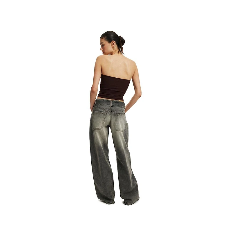 Cotton On Women's Low Barrel Jean