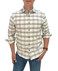 Hope & Henry Men's Brushed Flannel Button Down Shirt
