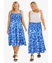 Woman Within Women's Convertible Dress To Skirt