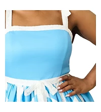 Unique Vintage Plus Chevron Eyelet Swing Dress
