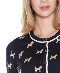 Belldini Women's Fetch-ing Fun Cardigan Sweater