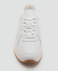Mango Men's Leather Mixed Sneakers
