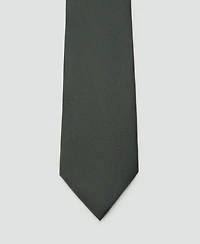 Mango Men's Plain Silk Tie