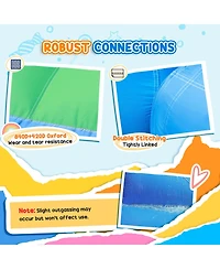 Qaba 8 in 1 Inflatable Bounce House Water Slide with 680W High Power Blower