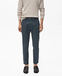Mango Men's Prato Cropped Tapered Chino Pants
