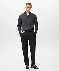 Mango Men's Perkins Neck Wool Sweater