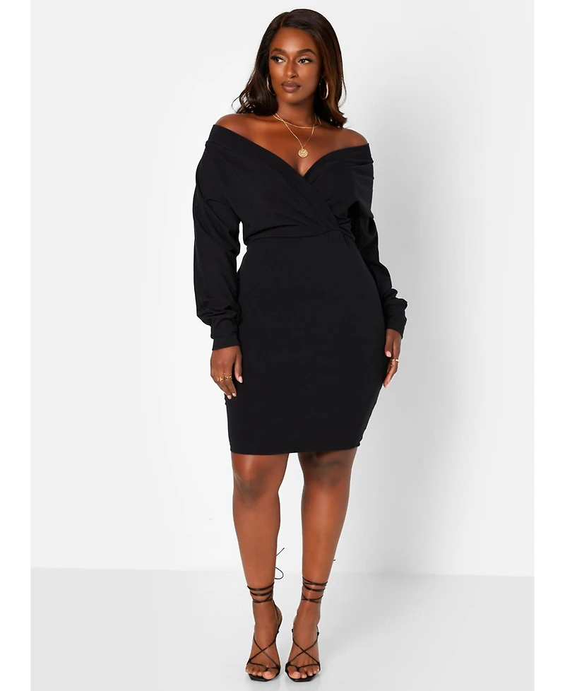 Msgd Women's On Your Mind Cotton Mini Bodycon Dress