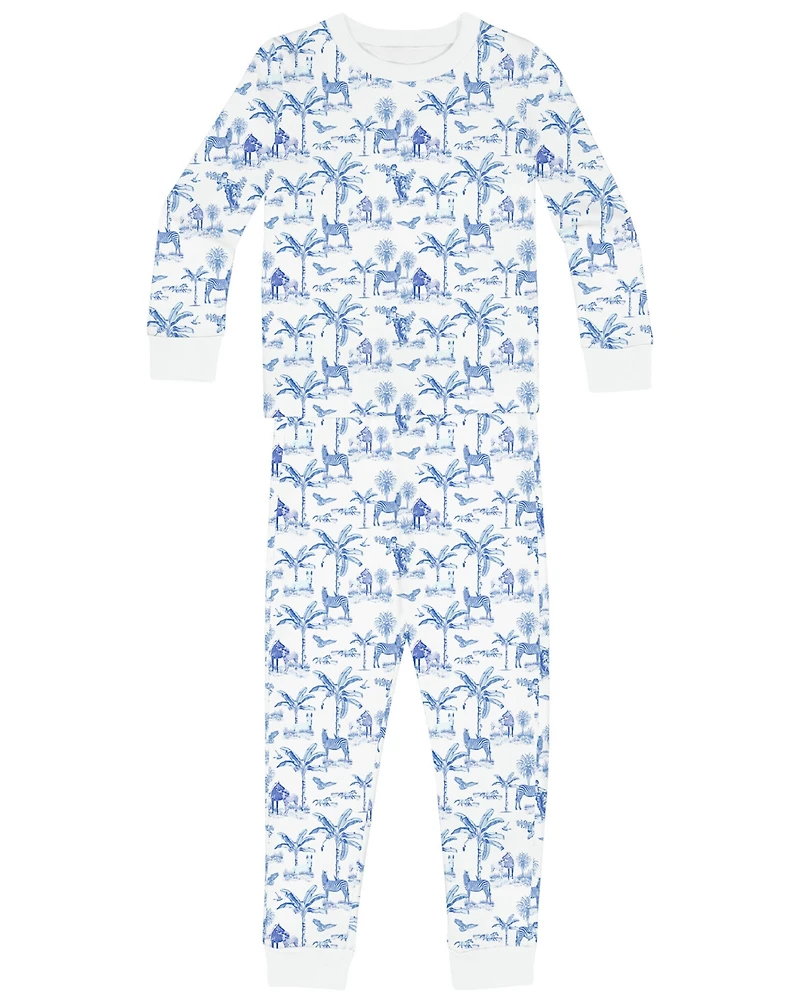 Sant and Abel Kids Cotton Jersey Two Piece Long Sleeve Pajama Set
