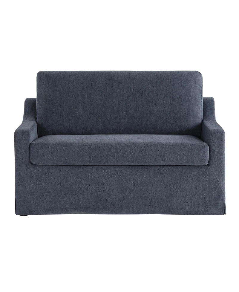 Serta 53.5" Polyester Hampstead Convertible Twin Sleeper Loveseat