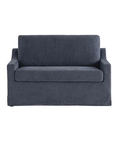 Serta 53.5" Polyester Hampstead Convertible Twin Sleeper Loveseat