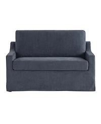 Serta 53.5" Polyester Hampstead Convertible Twin Sleeper Loveseat