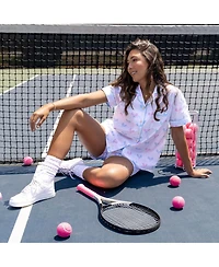 Sant and Abel Women's Tennis Bows Short Pj Set