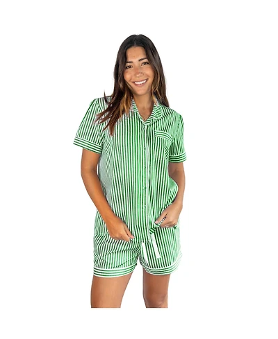 Sant and Abel Women's Braddock Green Short Pj Set