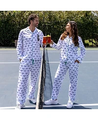 Sant and Abel Women's Tennis Navy Long Pj Set