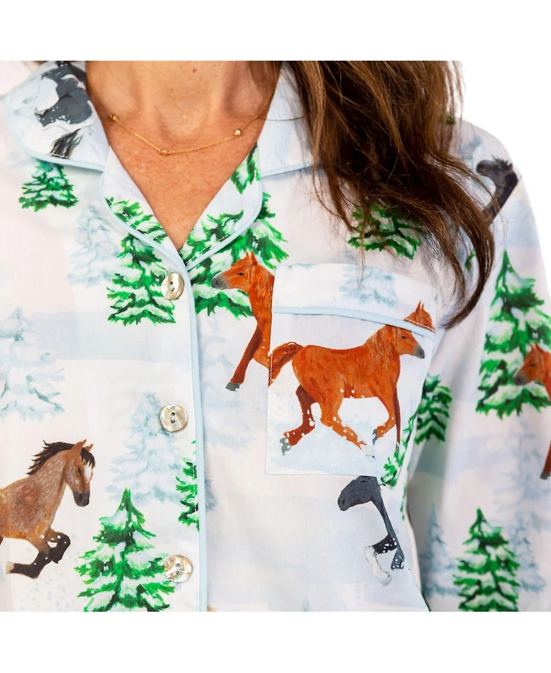 Sant and Abel Women's Skydog Wild & Free Long Pj Set