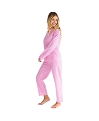 Sant and Abel Women's Hepburn Gingham Pink Long Pj Set