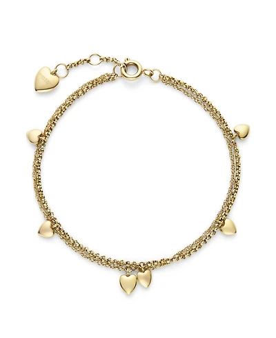 Olivia Burton Mini Heart Gold Tone Stainless Steel Bracelet